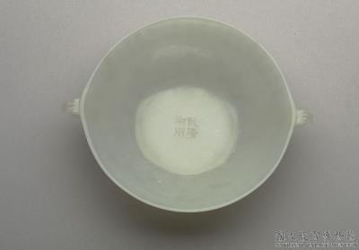 图片[2]-Jade bowl with two bud-shaped handles, Mughal Empire-China Archive